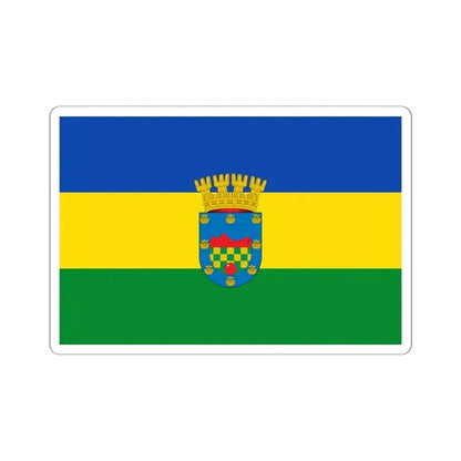 Bandera de Quilicura (Chile) STICKER Vinyl Kiss-Cut Decal 6 Inch White - The Sticker Space