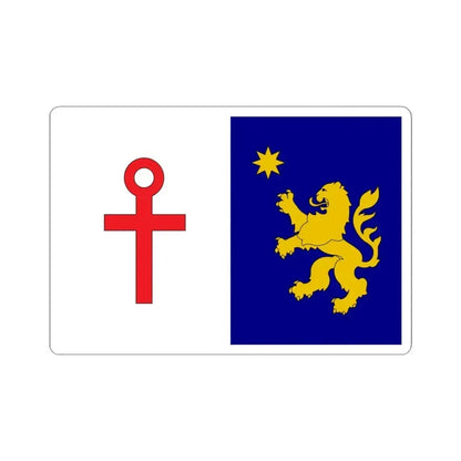 Bandera de Quirihue (Chile) STICKER Vinyl Kiss-Cut Decal 4 Inch White - The Sticker Space