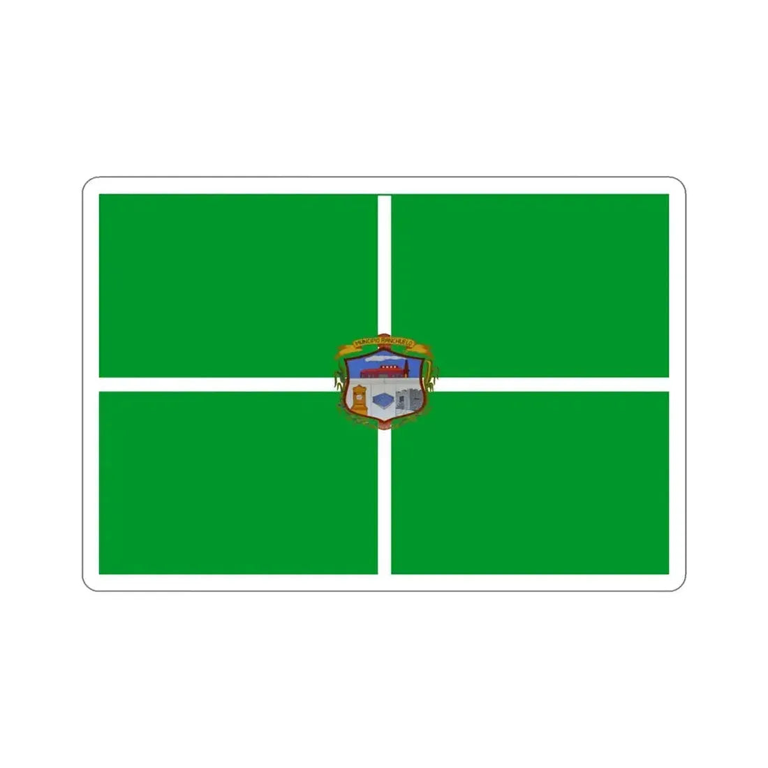 Bandera de Ranchuelo, Cuba STICKER Vinyl Die-Cut Decal 6 Inch - The Sticker Space