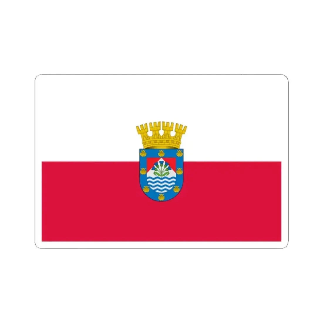 Bandera de Renca (Chile) STICKER Vinyl Kiss-Cut Decal 2 Inch White - The Sticker Space