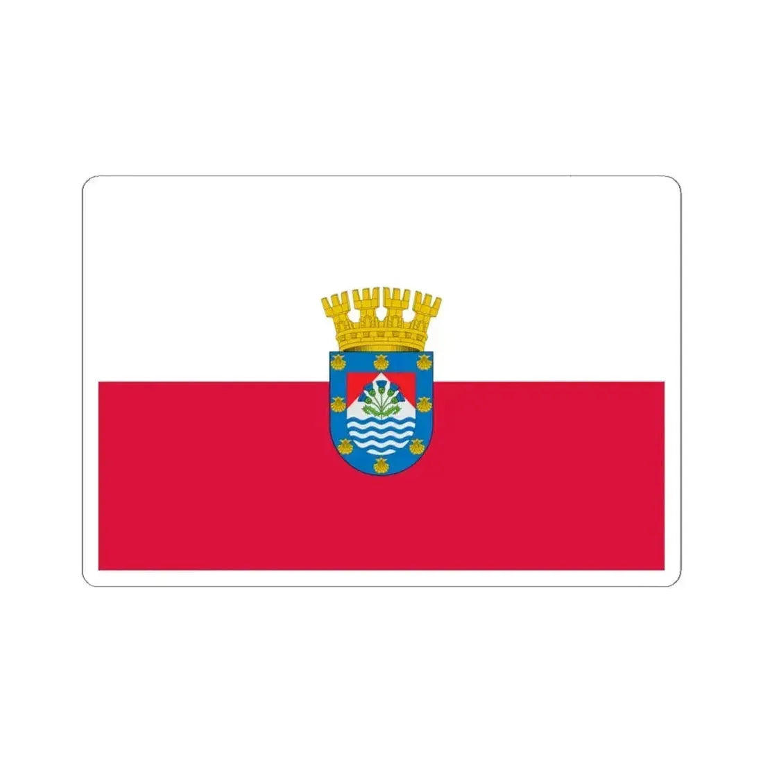 Bandera de Renca (Chile) STICKER Vinyl Kiss-Cut Decal 6 Inch White - The Sticker Space