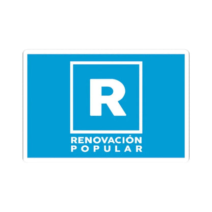 Bandera de Renovacion Popular (Peru) STICKER Vinyl Kiss-Cut Decal 2 Inch White - The Sticker Space