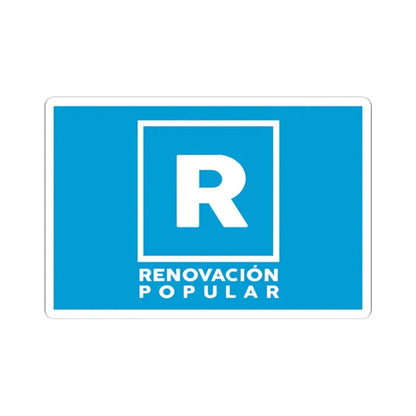 Bandera de Renovacion Popular (Peru) STICKER Vinyl Kiss-Cut Decal 4 Inch White - The Sticker Space