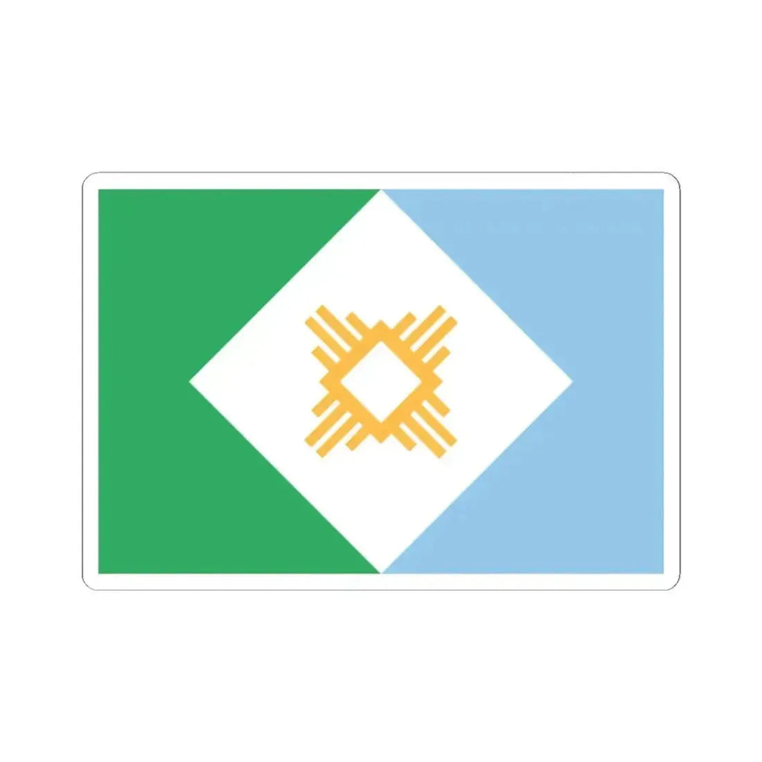 Bandera de Resistencia (Argentina) STICKER Vinyl Kiss-Cut Decal 2 Inch White - The Sticker Space