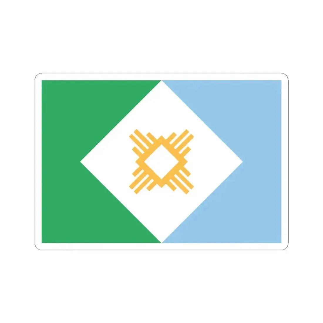 Bandera de Resistencia (Argentina) STICKER Vinyl Kiss-Cut Decal 3 Inch White - The Sticker Space