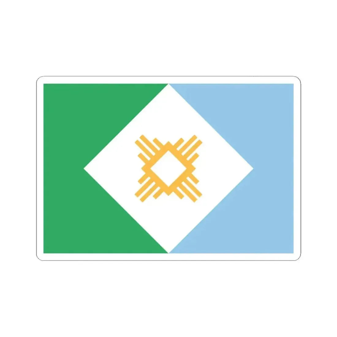 Bandera de Resistencia (Argentina) STICKER Vinyl Kiss-Cut Decal 6 Inch White - The Sticker Space