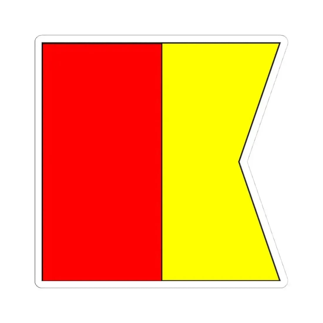 Bandera de San Juan de los Remedios 1845 (Cuba) STICKER Vinyl Kiss-Cut Decal 4 Inch White - The Sticker Space