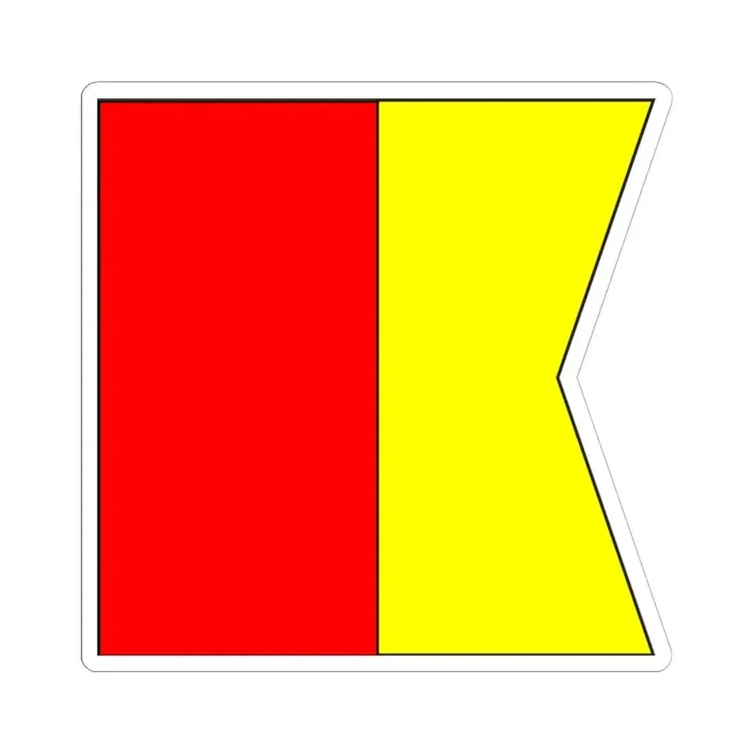 Bandera de San Juan de los Remedios 1845 (Cuba) STICKER Vinyl Kiss-Cut Decal 6 Inch White - The Sticker Space