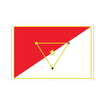 Bandera de San Miguelito Panama (Panama) STICKER Vinyl Kiss-Cut Decal 3 Inch White - The Sticker Space