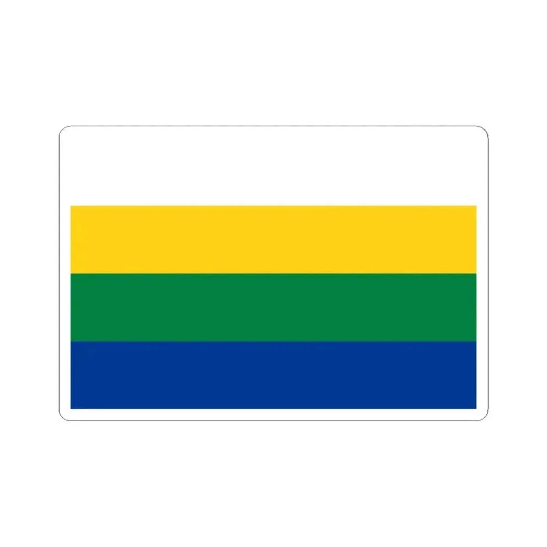 Bandera de Santa Cruz (Ecuador) STICKER Vinyl Kiss-Cut Decal 2 Inch White - The Sticker Space