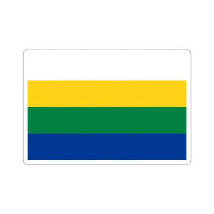 Bandera de Santa Cruz (Ecuador) STICKER Vinyl Kiss-Cut Decal 2 Inch White - The Sticker Space