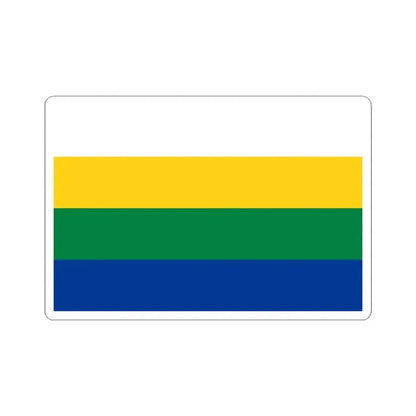 Bandera de Santa Cruz (Ecuador) STICKER Vinyl Kiss-Cut Decal 3 Inch White - The Sticker Space