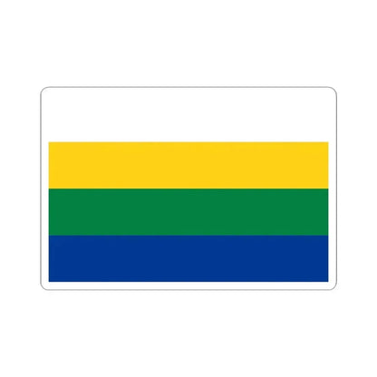 Bandera de Santa Cruz (Ecuador) STICKER Vinyl Kiss-Cut Decal 4 Inch White - The Sticker Space