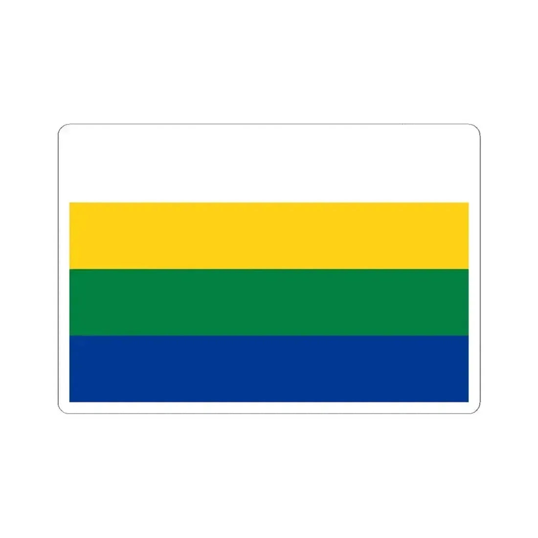 Bandera de Santa Cruz (Ecuador) STICKER Vinyl Kiss-Cut Decal 6 Inch White - The Sticker Space