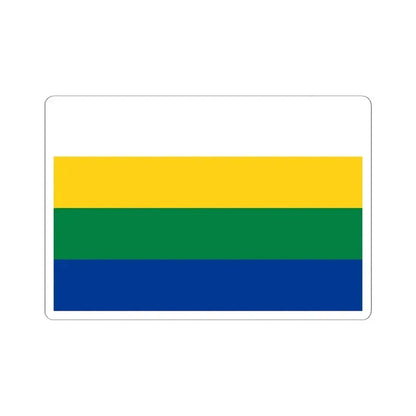 Bandera de Santa Cruz (Ecuador) STICKER Vinyl Kiss-Cut Decal 6 Inch White - The Sticker Space