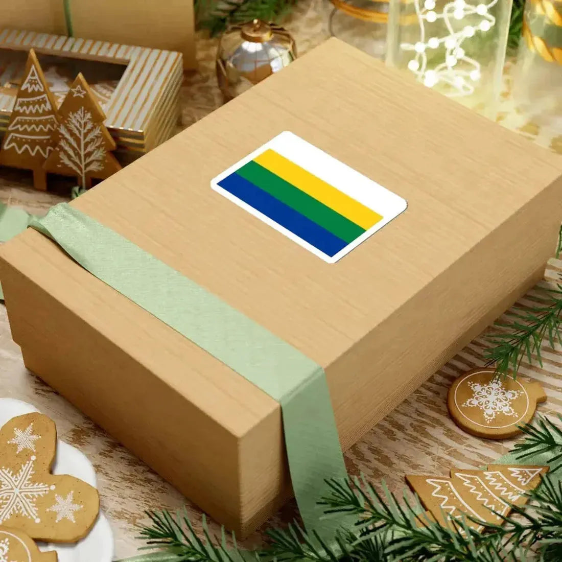 Bandera de Santa Cruz (Ecuador) STICKER Vinyl Kiss-Cut Decal - The Sticker Space