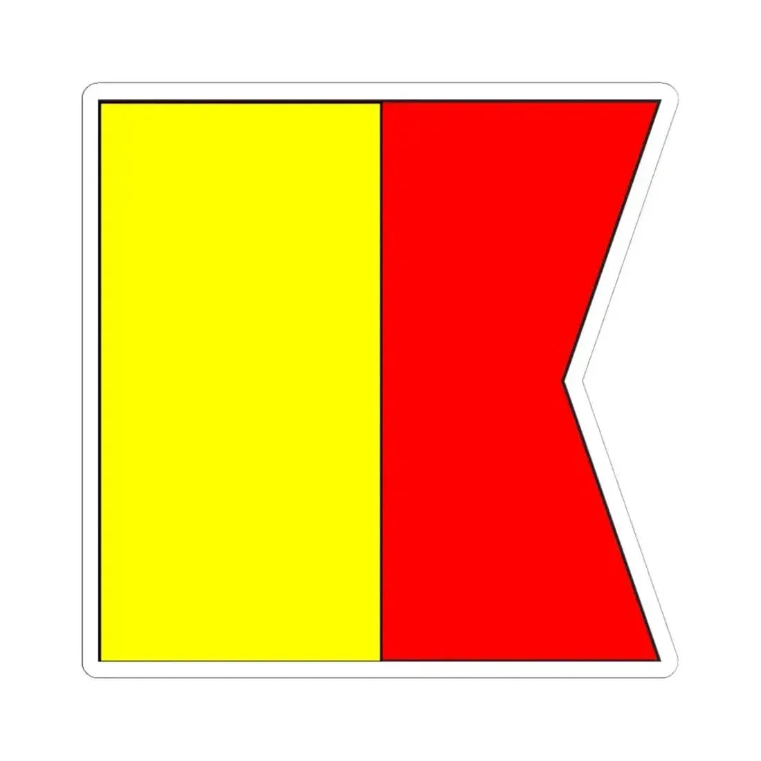 Bandera de Santiago de Cuba 1845 (Cuba) STICKER Vinyl Kiss-Cut Decal 6 Inch White - The Sticker Space