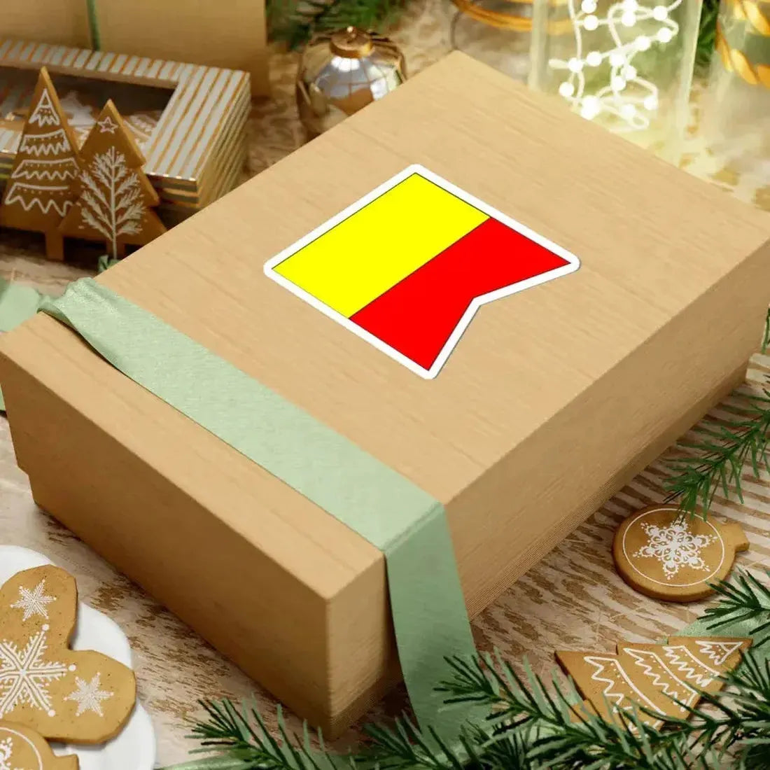 Bandera de Santiago de Cuba 1845 (Cuba) STICKER Vinyl Kiss-Cut Decal - The Sticker Space