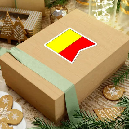 Bandera de Santiago de Cuba 1845 (Cuba) STICKER Vinyl Kiss-Cut Decal - The Sticker Space