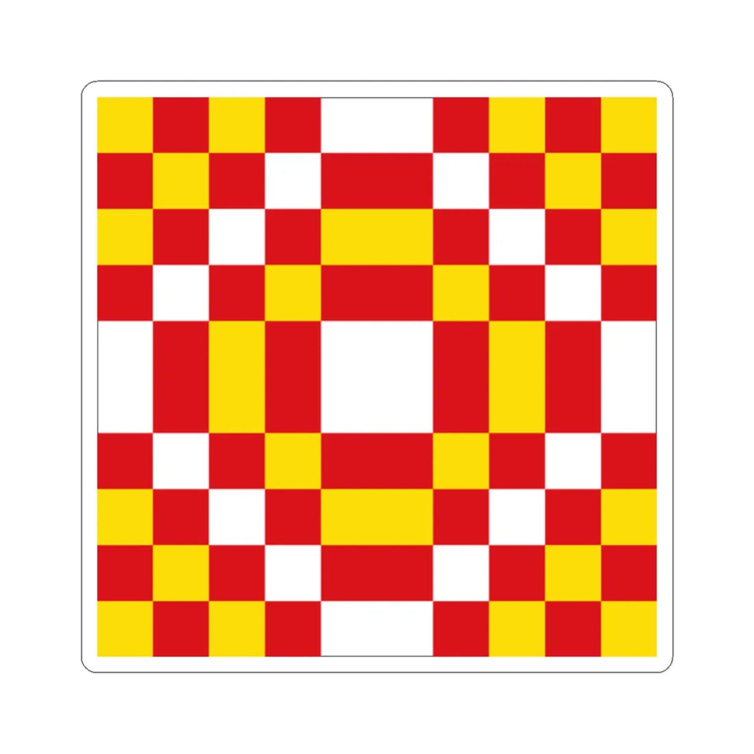 Bandera de Santisteban del Puerto Jaen (Spain) STICKER Vinyl Kiss-Cut Decal 2 Inch White - The Sticker Space