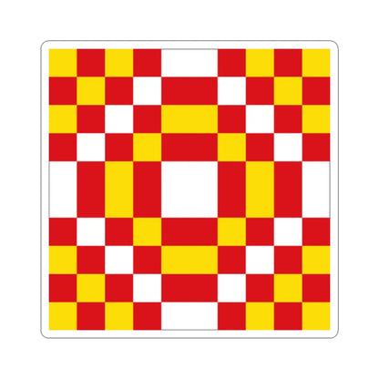 Bandera de Santisteban del Puerto Jaen (Spain) STICKER Vinyl Kiss-Cut Decal 2 Inch White - The Sticker Space