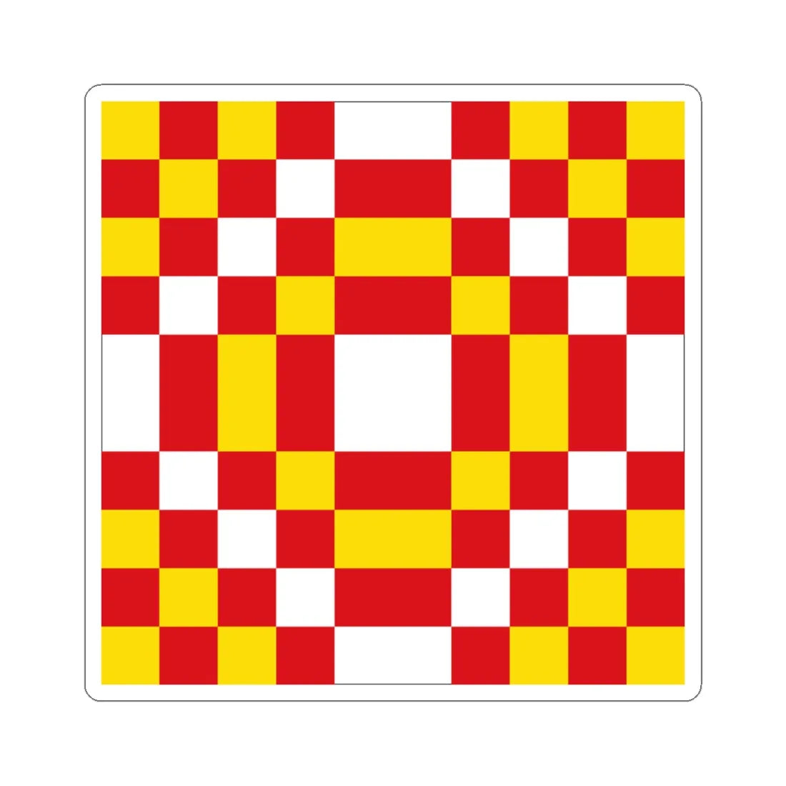 Bandera de Santisteban del Puerto Jaen (Spain) STICKER Vinyl Kiss-Cut Decal 3 Inch White - The Sticker Space