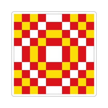 Bandera de Santisteban del Puerto Jaen (Spain) STICKER Vinyl Kiss-Cut Decal 3 Inch White - The Sticker Space