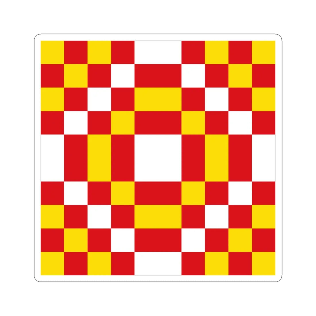 Bandera de Santisteban del Puerto Jaen (Spain) STICKER Vinyl Kiss-Cut Decal 4 Inch White - The Sticker Space