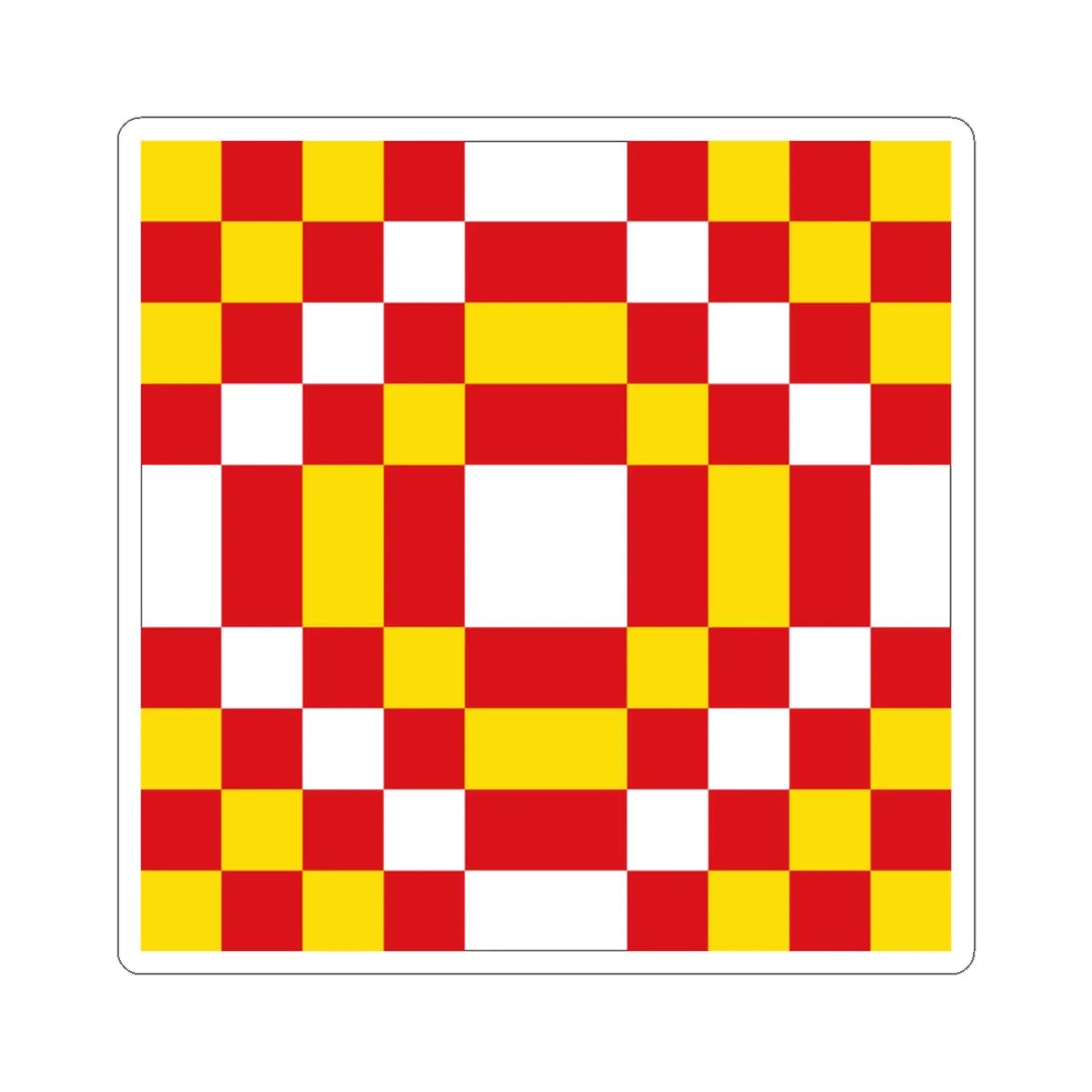 Bandera de Santisteban del Puerto Jaen (Spain) STICKER Vinyl Kiss-Cut Decal 6 Inch White - The Sticker Space