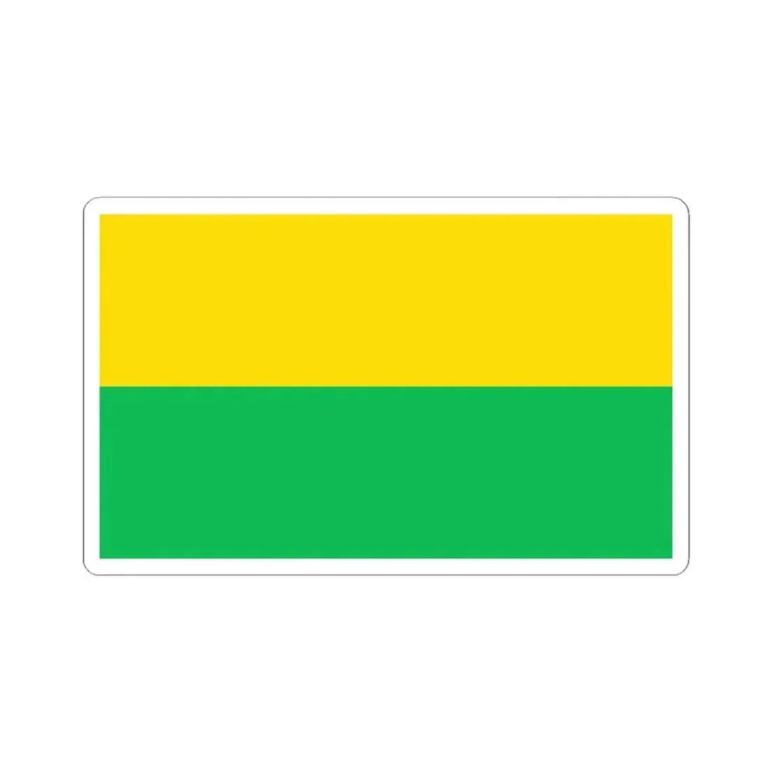 Bandera de Siquirres (Costa Rica) STICKER Vinyl Kiss-Cut Decal 2 Inch White - The Sticker Space