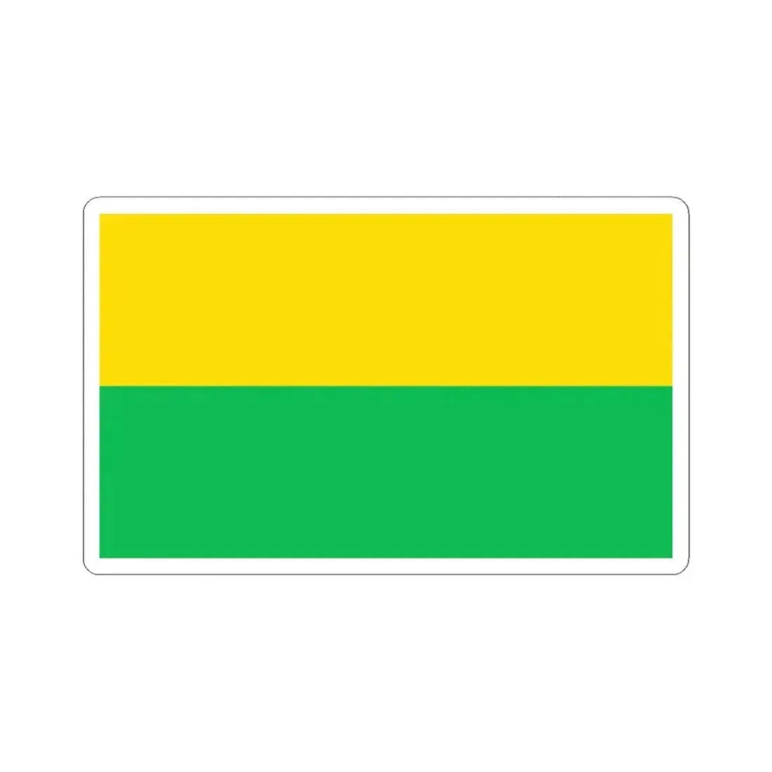 Bandera de Siquirres (Costa Rica) STICKER Vinyl Kiss-Cut Decal 3 Inch White - The Sticker Space