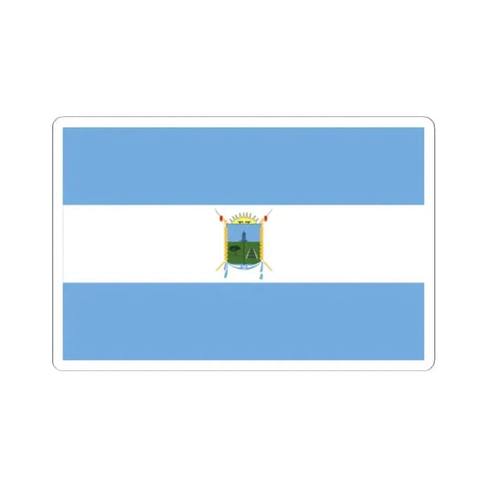 Bandera de Toay La Pampa (Argentina) STICKER Vinyl Kiss-Cut Decal 2 Inch White - The Sticker Space