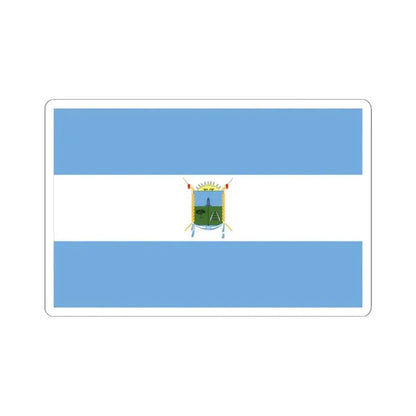 Bandera de Toay La Pampa (Argentina) STICKER Vinyl Kiss-Cut Decal 4 Inch White - The Sticker Space