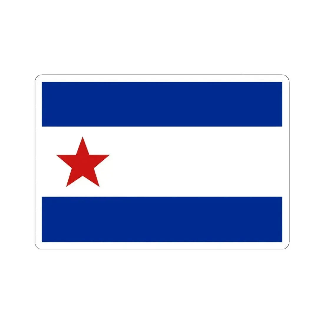 Bandera de Trinidad Cuba (Cuba) STICKER Vinyl Kiss-Cut Decal 6 Inch White - The Sticker Space