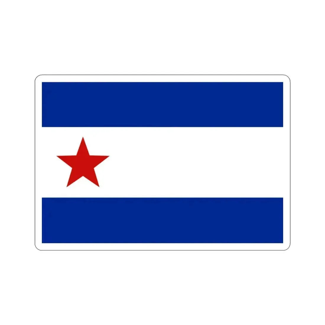 Bandera de Trinidad, Cuba STICKER Vinyl Die-Cut Decal 3 Inch - The Sticker Space