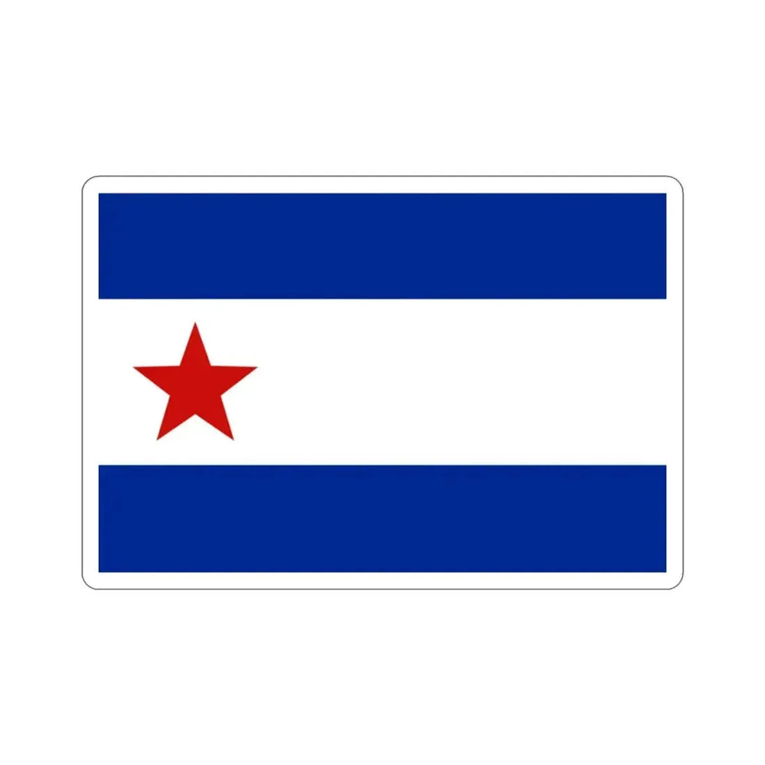 Bandera de Trinidad, Cuba STICKER Vinyl Die-Cut Decal 3 Inch - The Sticker Space