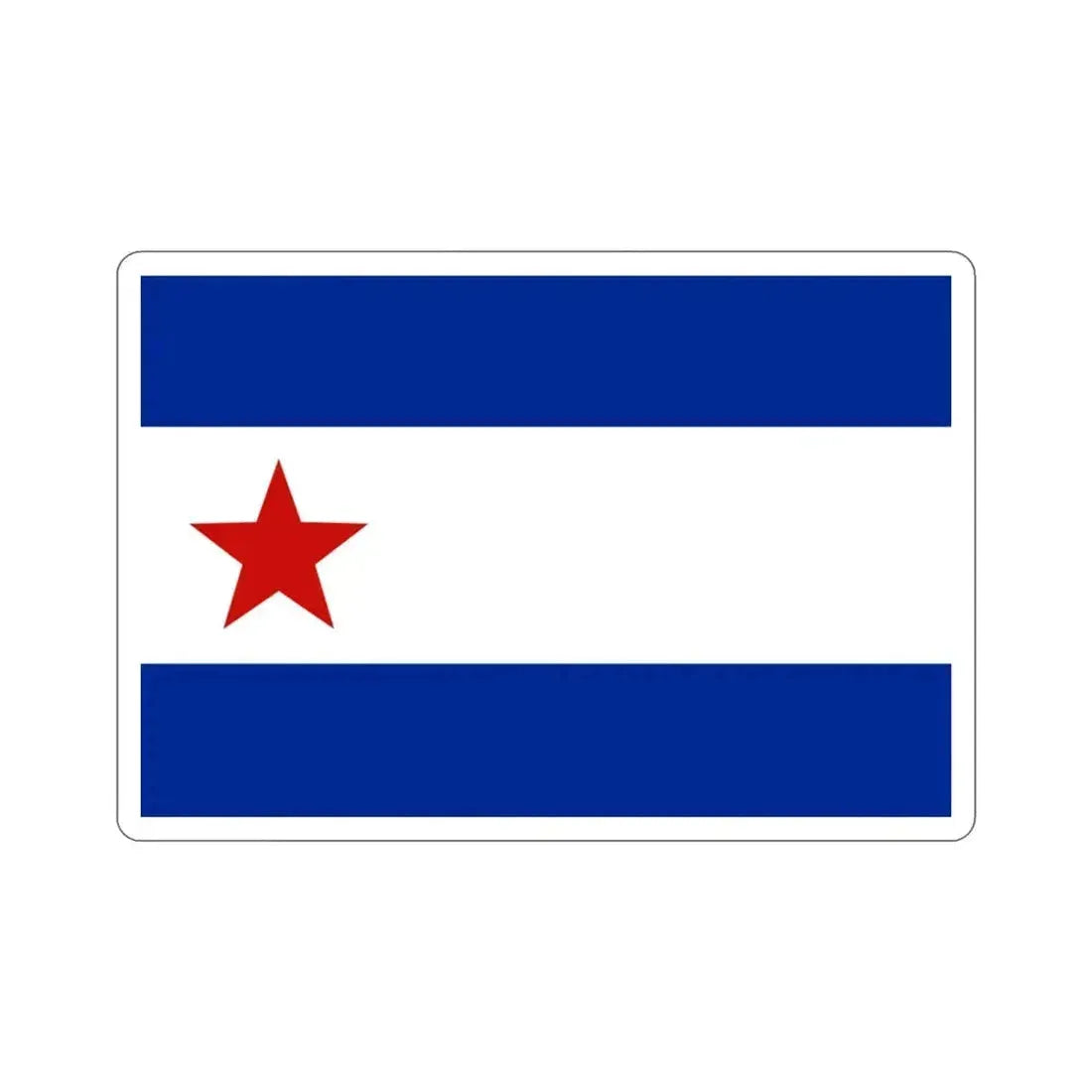 Bandera de Trinidad, Cuba STICKER Vinyl Die-Cut Decal 4 Inch - The Sticker Space