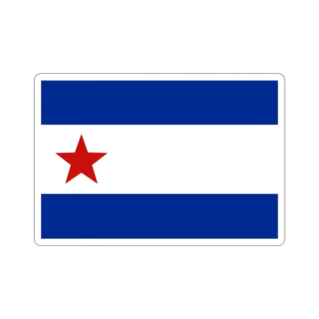 Bandera de Trinidad, Cuba STICKER Vinyl Die-Cut Decal 4 Inch - The Sticker Space