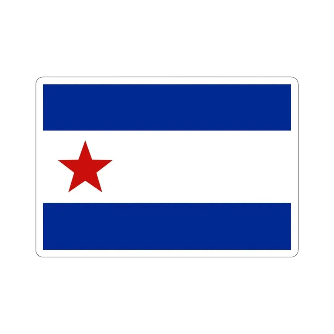 Bandera de Trinidad, Cuba STICKER Vinyl Die-Cut Decal - The Sticker Space