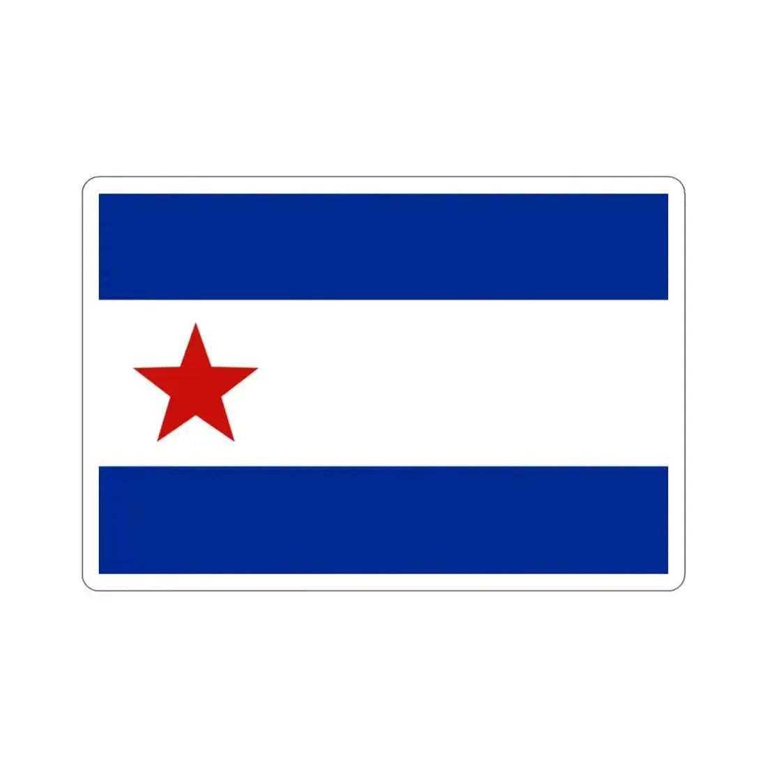 Bandera de Trinidad, Cuba STICKER Vinyl Die-Cut Decal - The Sticker Space
