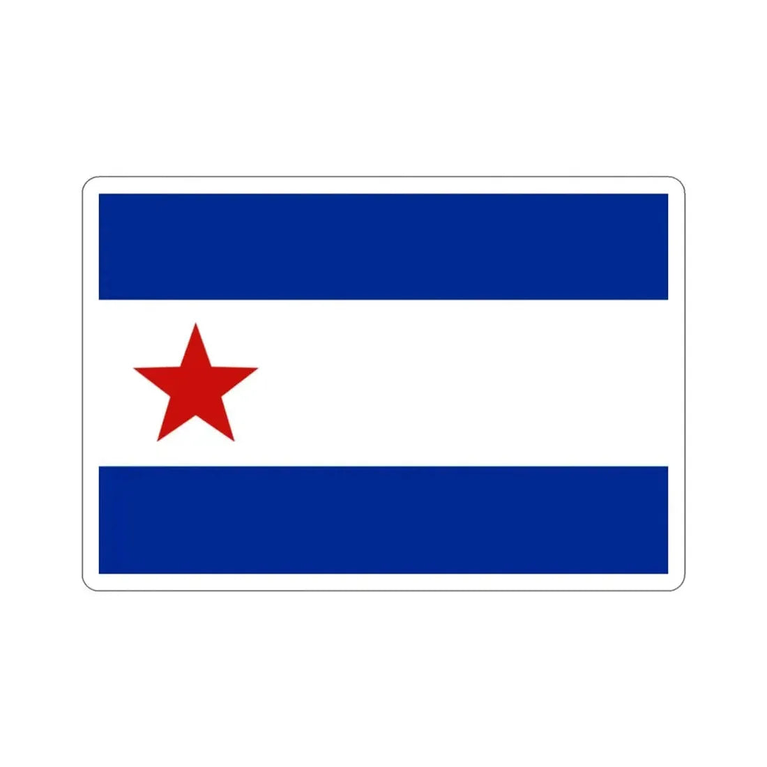 Bandera de Trinidad, Cuba STICKER Vinyl Die-Cut Decal - The Sticker Space