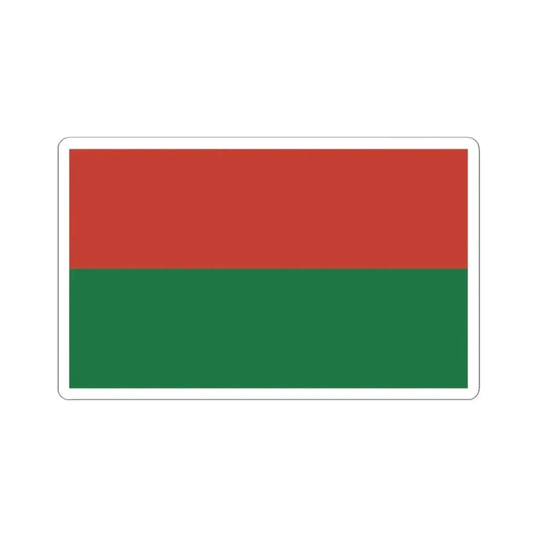 Bandera de Tucurrique Costa Rica (Costa Rica) STICKER Vinyl Kiss-Cut Decal 4 Inch White - The Sticker Space