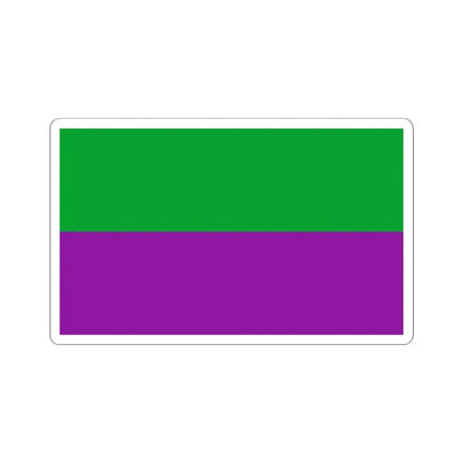 Bandera de Turrialba (Costa Rica) STICKER Vinyl Kiss-Cut Decal 4 Inch White - The Sticker Space