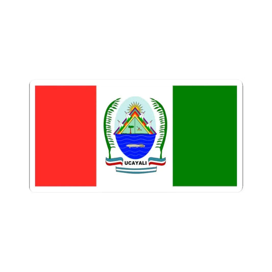 Bandera de Ucayali (Peru) STICKER Vinyl Kiss-Cut Decal 2 Inch White - The Sticker Space