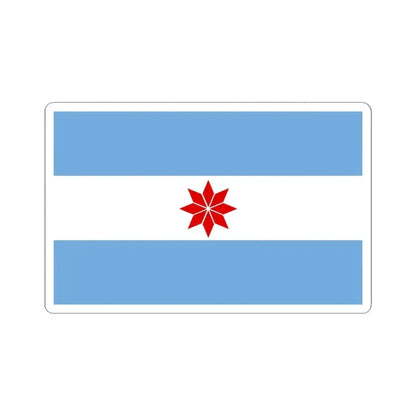 Bandera de Uturuncos (Argentina) STICKER Vinyl Kiss-Cut Decal 6 Inch White - The Sticker Space