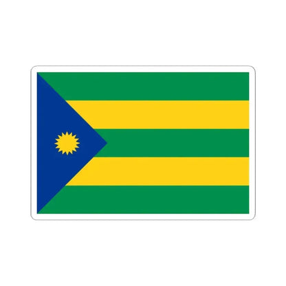 Bandera de Valencia (Ecuador) STICKER Vinyl Kiss-Cut Decal 2 Inch White - The Sticker Space