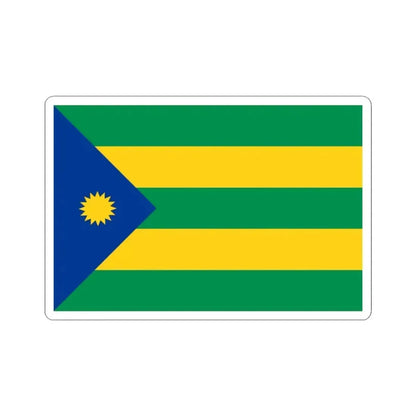 Bandera de Valencia (Ecuador) STICKER Vinyl Kiss-Cut Decal 3 Inch White - The Sticker Space