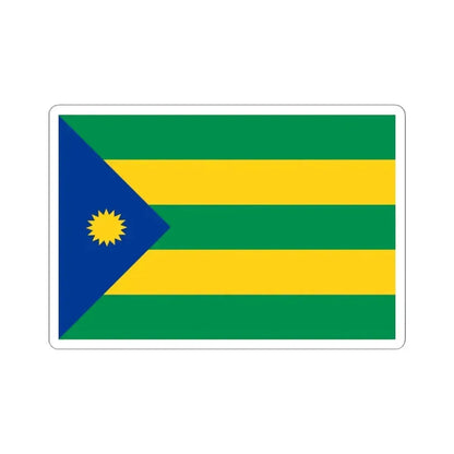 Bandera de Valencia (Ecuador) STICKER Vinyl Kiss-Cut Decal 4 Inch White - The Sticker Space