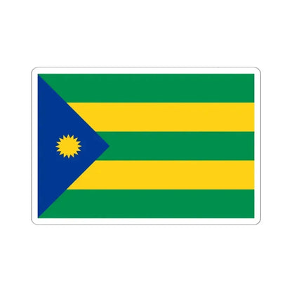 Bandera de Valencia (Ecuador) STICKER Vinyl Kiss-Cut Decal 6 Inch White - The Sticker Space