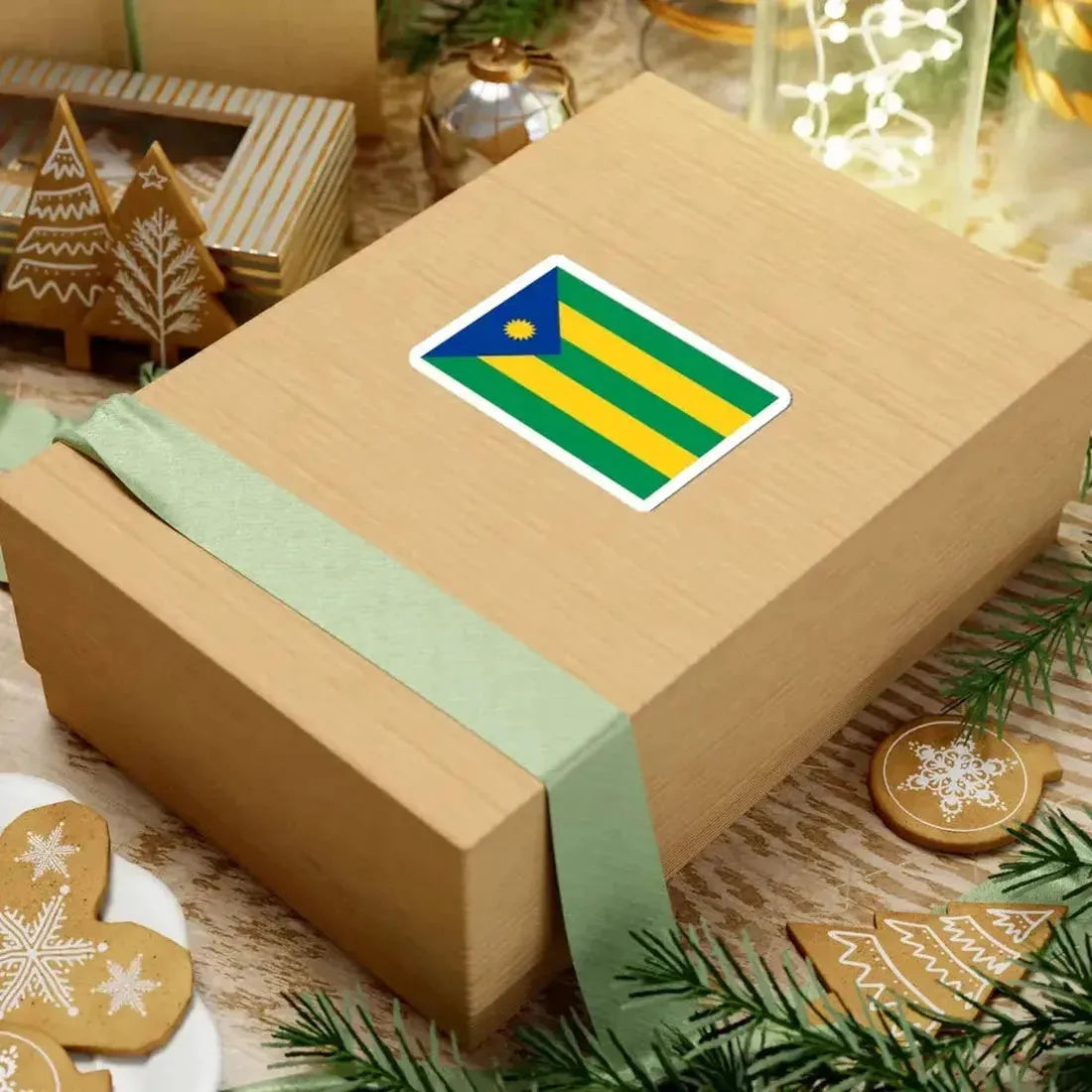 Bandera de Valencia (Ecuador) STICKER Vinyl Kiss-Cut Decal - The Sticker Space